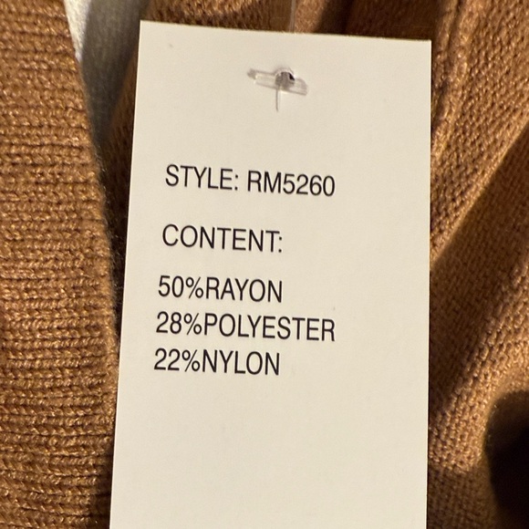 Design History Tan and White Knit Hoodie - Picture 7 of 7